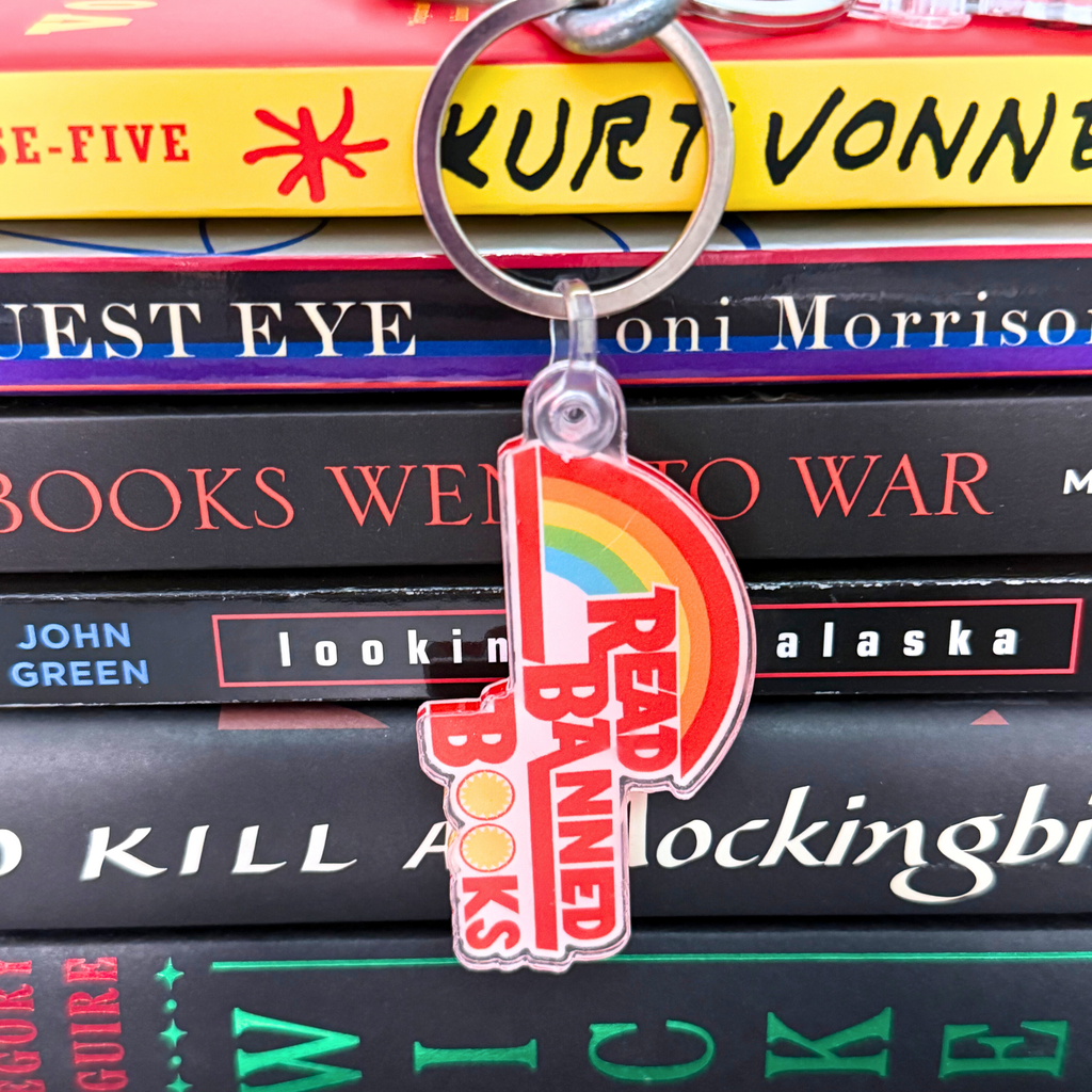 Read Banned Books Keychain