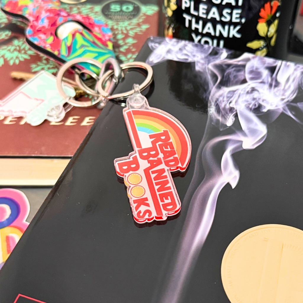 Read Banned Books Keychain