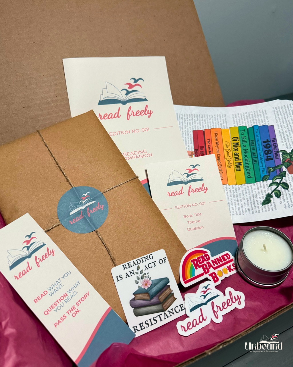 Read Freely: The Banned Book Box — Edition No. 001